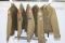 Lot of 5 US WW2 & Occupation Ike Jackets. Patched. Some Condition Issues.