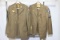 2 US WW2 Army Enlisted Class A Uniform Jackets. 1 Chemical Corps.