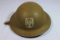 WW2 Free Polish British Helmet W/ Painted Insignia