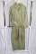 US WW2 HBT Camo Overall. 13 Star Buttons. Painted Rank. Soiled.