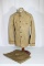 US WW1 Army Officer's Khaki Cotton Uniform W/ Pants. No Insignia.