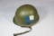 US 1950's Airborne M1C Helmet & Liner Original & Nice! Unknown Unit.