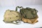 Lot of 3 US Gas Masks. 1 WW2, 1 WW2 Empty Bag, 1 Korean War Era.