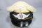 WW2 German Luftwaffe Enlisted White Flight Piped Visor Cap. Reproduction.