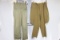 US WW2 HBT Pants & Size 42 Pants Converted to Riding Pants.