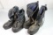 2 Pairs of Post WW2 Felt Lined Cold Weather Boots. Possibly Commercial.