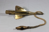 Unknown Brass Propeller W/ Rope.