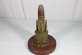 Trench Art Bullet Lamp. Needs Refurbishing.