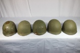 Lot of 5 US Vietnam M1C Paratrooper Helmet Liners.