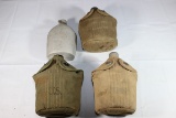 US WW1 & WW2 Canteen Lot of 4.