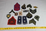 17 Pieces of US Rank Insignia. All Eras.