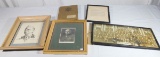 US WW1 & WW2 Framed Picture Lot. Signed Omar Bradley. Chennault. Legion Of Merit.