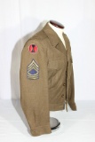 US WW2 7th Infantry Division Ike Jacket. Gorgeous 7th Infantry Bullion Patch.