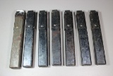 Lot of 7 British WW2 Sten Gun Magazines.