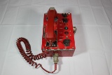 Rare US Navy Red TA-980/U Shipboard Telephone.