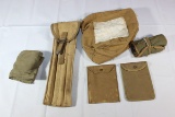 Lot of 6 Pieces of US WW2 & Later Miscellaneous Field Gear Pieces.