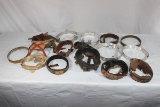 World Helmet Liner Component Lot. WW1 German, US WW1, Etc.