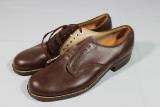 US Korean War 1951 Dated WAC Women's Army Corps Size 5A Dress Shoes. Unworn.