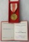 Polish Peoples Repub. Bronze Medal of Merit for Defense of the Country/Award Certificate - Named