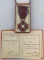 Poland Silver Cross of Merit cased Medal with Award Document