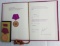 DDR East German 1986 Civil Defense Medal in Bronze/Ribbon Bar/Award Document/Presentation Folder