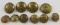 10 pcs. WWII British Tank Regiment Set of Buttons