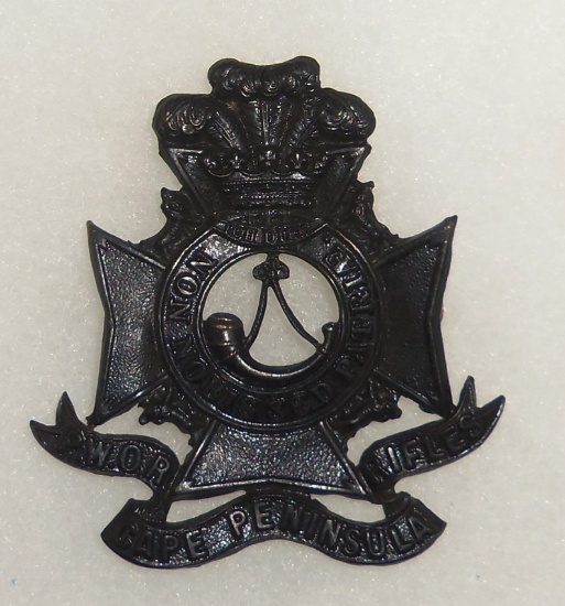 P.W.O.R (Prince of Wales Own Royals) Cape Peninsula Rifles - South Africa Dress Badge