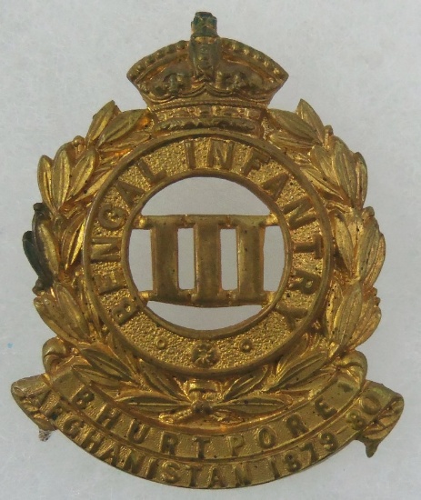 Pre 1903 Indian Army 3rd Bengal Infantry  Cap Badge