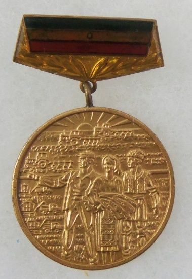 Jubilee Medal of the 25th Anniversary of Cooperative Agriculture - Socialist Republic of Romania