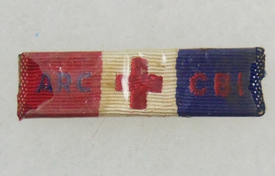 Scarce WW2 ARC CBI Ribbon Bar