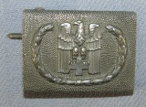 Scarce WW2 Period DRK/German Red Cross Belt Buckle For Enlisted/Lower Ranks