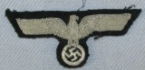 WW2 German Wehrmacht Officer's Bullion Embroidered Uniform Removed Breast Eagle