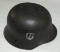 Original WW2 M40 Helmet And Liner-Maker/Size Stamped NS64-Post War SS Decal