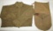 3pcs-WW1 U.S. Soldier Wool Shirt-Ditty Bag-Document /Map Carry Case