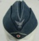 Rare WW2 German Reichsbahn Bahnschutz Police Garrison/Overseas Cap