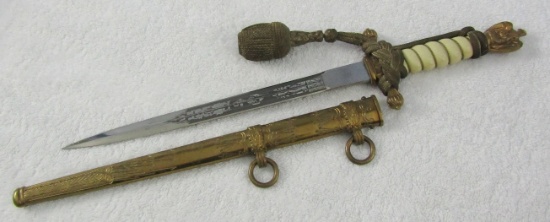 Kriegsmarine Officer's Dagger With Scabbard/Portapee-Eickhorn