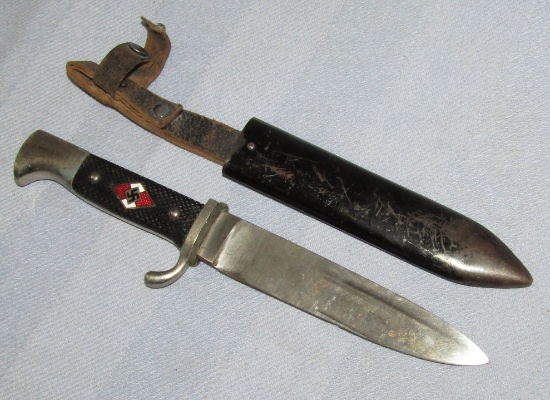 Hitler Youth Knife With Scabbard-RZM M7/13