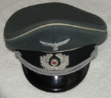 Exceptional Wehrmacht Infantry Officer's Visor- Berolina