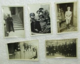 5pcs-Rare Original Snap Shot Photos-Hitler-Goring-LSSAH Soldiers