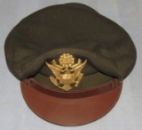 WW2 Army/Army Air Corp Visor Cap By Dobbs-Named. Size 7-1/8