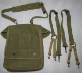 USMC Marked Map Case-Pair Of Combat Suspenders