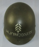 WW2 U.S. M1 Helmet Liner By Firestone-Tech SGT. Named