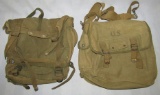 2pcs-WW2 Period U.S. Army Combat Pack/Musette Bag