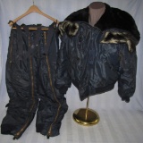2pcs-Late 1940's/Early 1950's U.S. Air Force Type N-2A Flight Jacket/Type A-11C Pants-Rare Maker