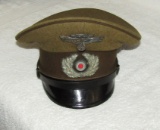 Rare WW2 NSKK Assigned To The Wehrmacht Visor Cap For Enlisted-By EREL