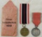 2pcs-War Merit Medal With Issue Packet-Austrian Anschluss Medal