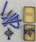 2pcs-Full Size Mother's Cross In Bronze-Bronze Miniature W/LDO Box