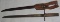 Late War Japanese Type 30 Bayonet-Straight Guard W/Scabbard-Leather Frog