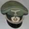 WW2 German Administration Officer Visor Cap-Assigned To Mountain Troops-EREL-Named