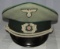 Early War WW2 German Administration Officer's Visor Cap-Early Eagle-All Bullion Insignia